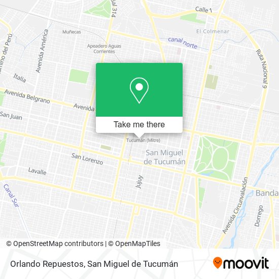 Orlando Repuestos map