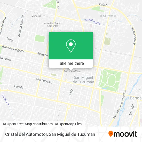 Mapa de Cristal del Automotor