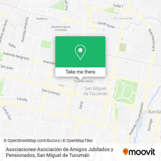 Asociaciones-Asociación de Amigos Jubilados y Pensionados map