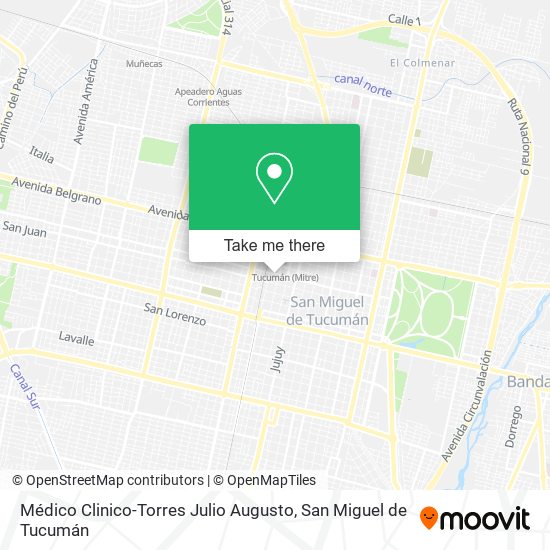 Mapa de Médico Clinico-Torres Julio Augusto
