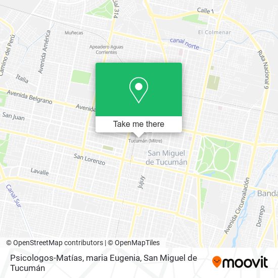 Psicologos-Matías, maria Eugenia map