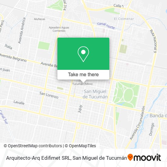 Arquitecto-Arq Edifimet SRL map