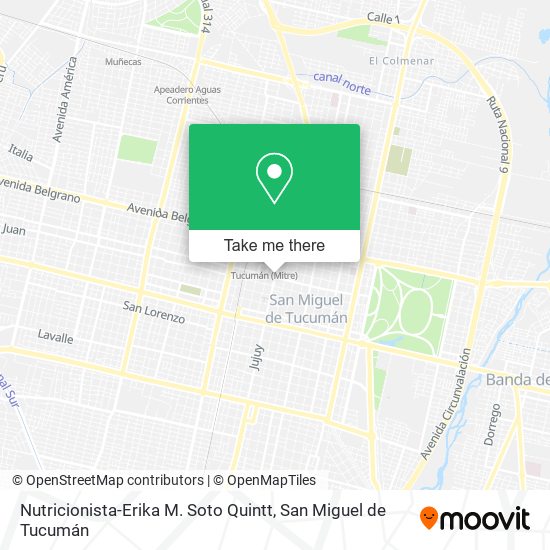 Nutricionista-Erika M. Soto Quintt map