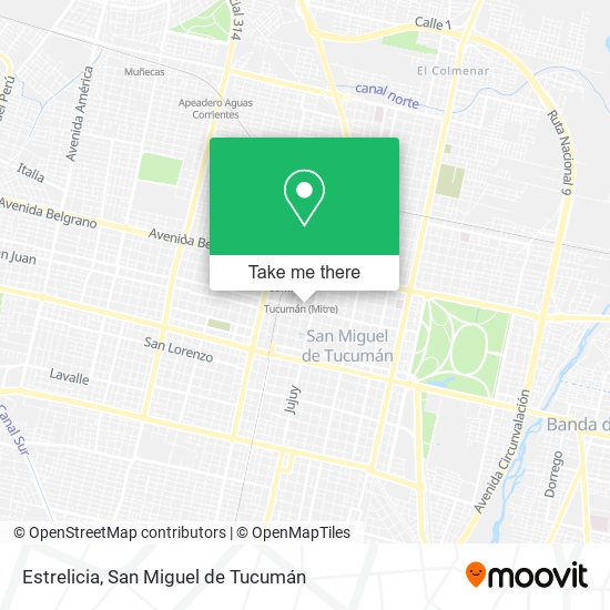 Estrelicia map