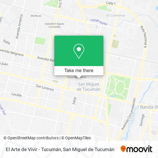 Mapa de El Arte de Vivir - Tucumán