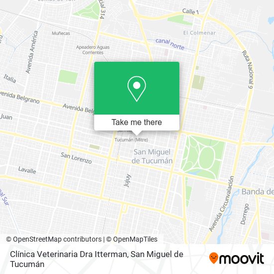 Clínica Veterinaria Dra Itterman map