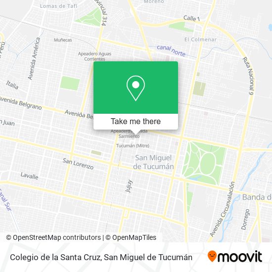 Mapa de Colegio de la Santa Cruz