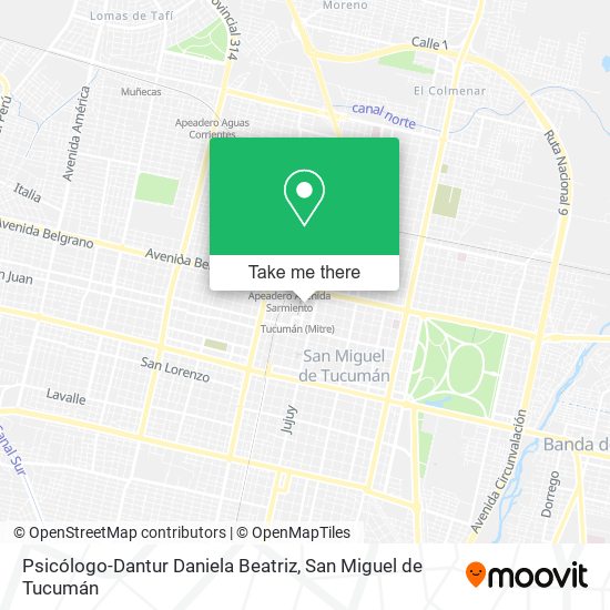 Mapa de Psicólogo-Dantur Daniela Beatriz