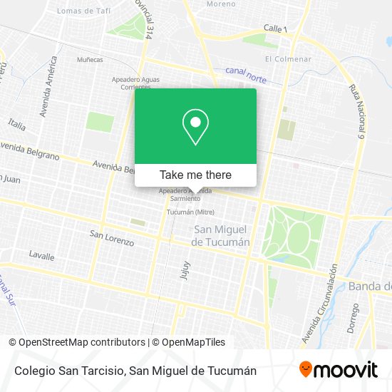 Mapa de Colegio San Tarcisio