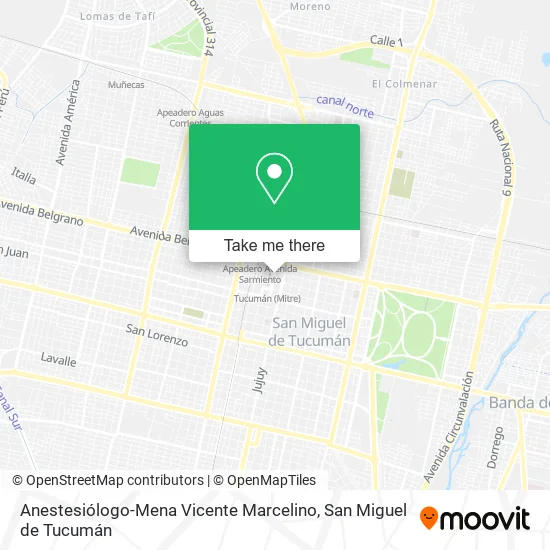 Mapa de Anestesiólogo-Mena Vicente Marcelino