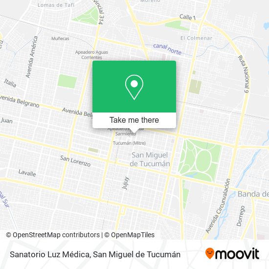 Sanatorio Luz Médica map