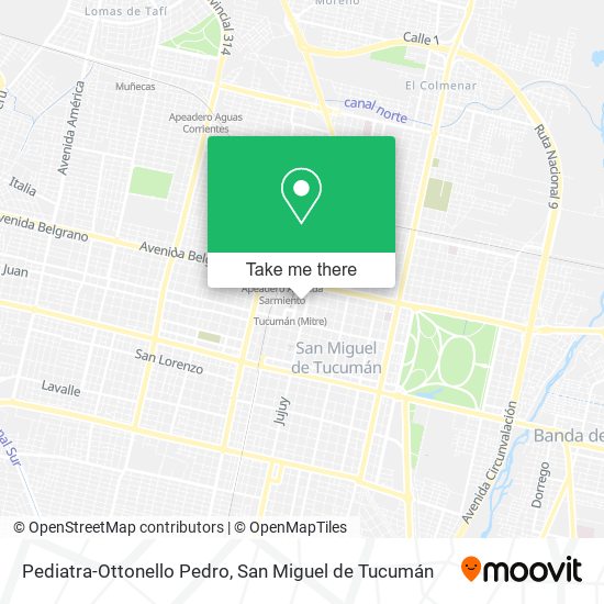Pediatra-Ottonello Pedro map