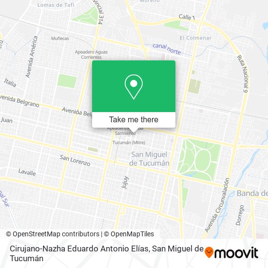 Cirujano-Nazha Eduardo Antonio Elías map