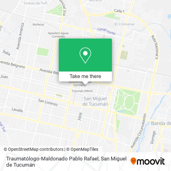 Mapa de Traumatólogo-Maldonado Pablo Rafael