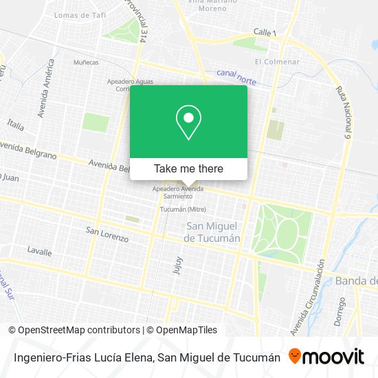 Ingeniero-Frias Lucía Elena map