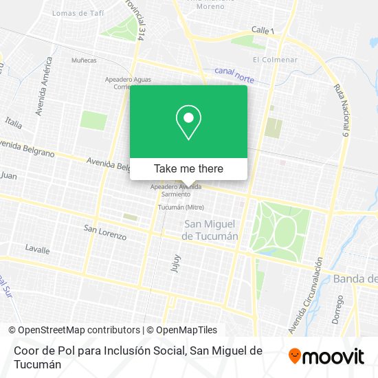 Coor de Pol para Inclusíón Social map