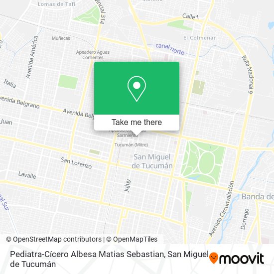 Pediatra-Cícero Albesa Matias Sebastian map