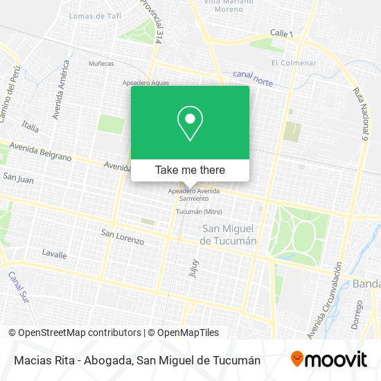 Mapa de Macias Rita - Abogada