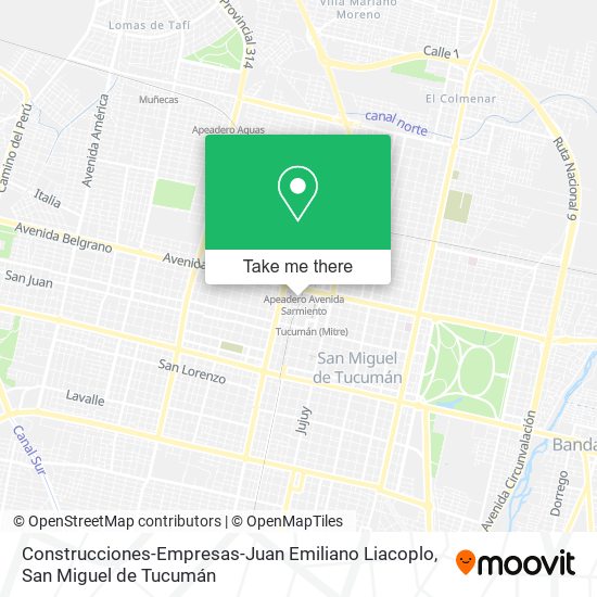 Construcciones-Empresas-Juan Emiliano Liacoplo map