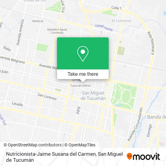 Nutricionista-Jaime Susana del Carmen map