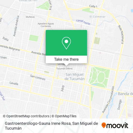 Mapa de Gastroenterólogo-Gauna Irene Rosa