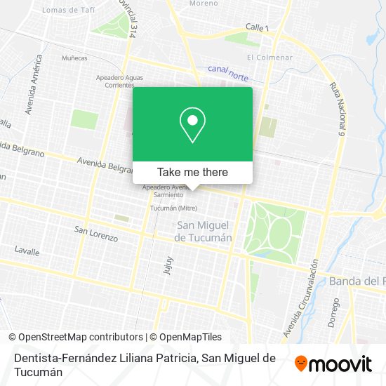 Dentista-Fernández Liliana Patricia map