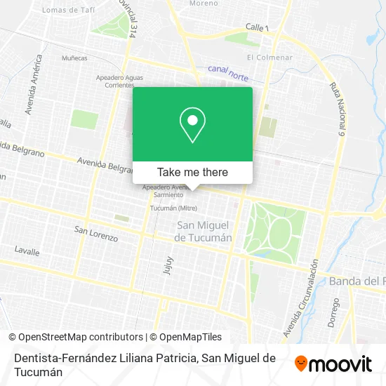 Mapa de Dentista-Fernández Liliana Patricia