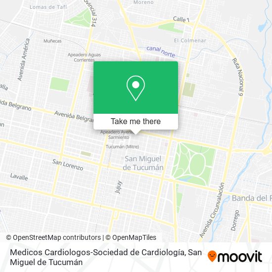 Medicos Cardiologos-Sociedad de Cardiología map