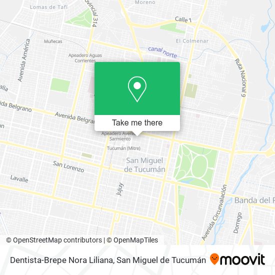 Dentista-Brepe Nora Liliana map