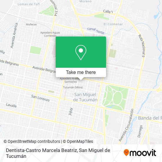 Dentista-Castro Marcela Beatriz map