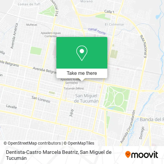 Dentista-Castro Marcela Beatriz map