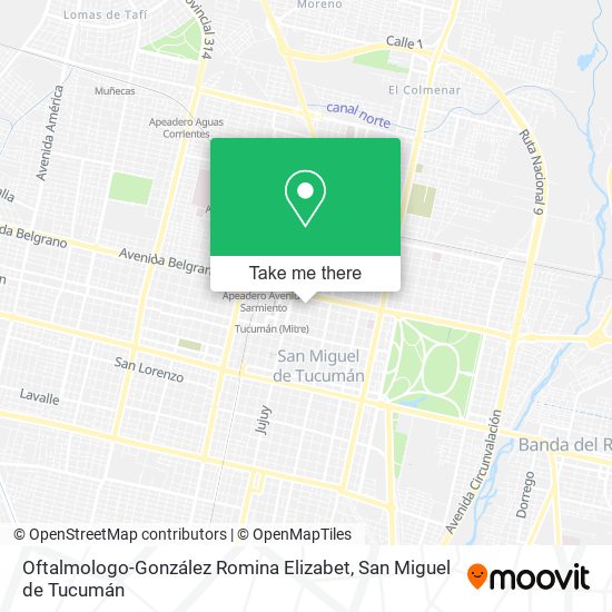 Oftalmologo-González Romina Elizabet map