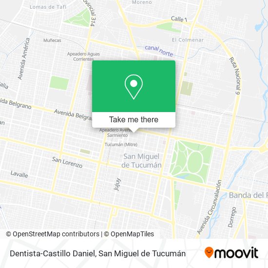 Mapa de Dentista-Castillo Daniel