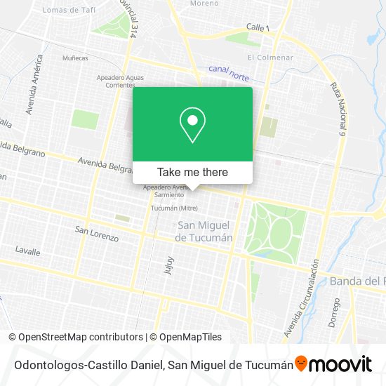 Odontologos-Castillo Daniel map