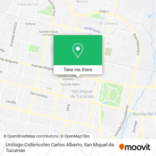 Urólogo-Colloricchio Carlos Alberto map