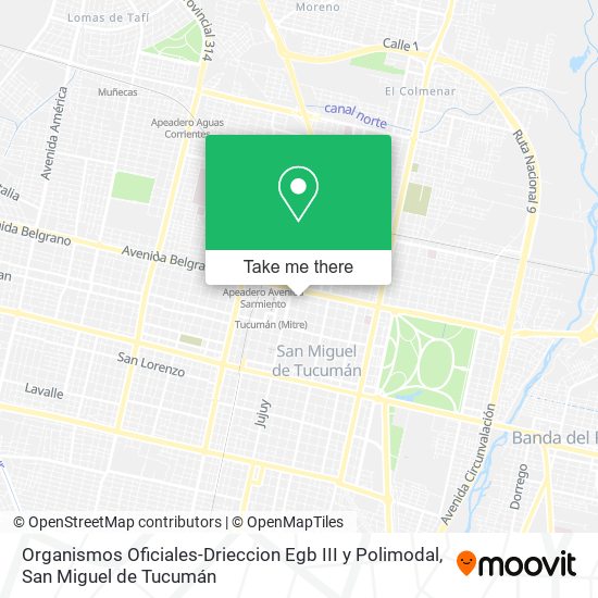 Organismos Oficiales-Drieccion Egb III y Polimodal map