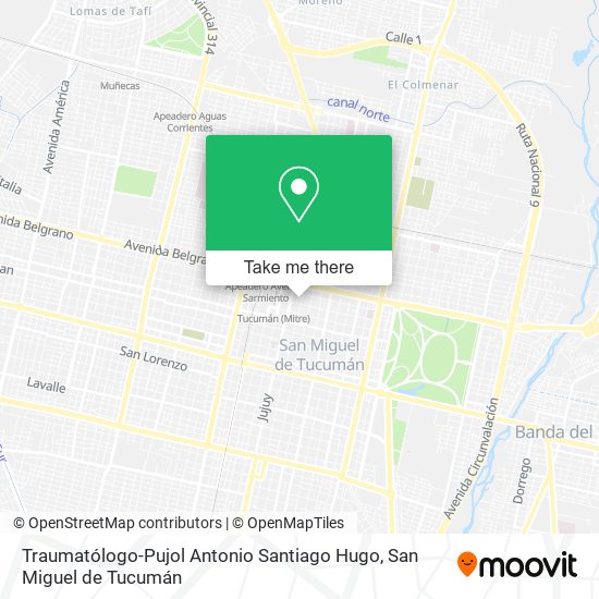 Traumatólogo-Pujol Antonio Santiago Hugo map