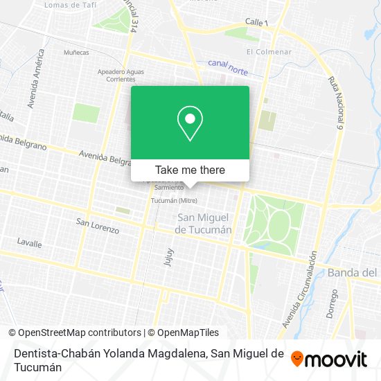 Mapa de Dentista-Chabán Yolanda Magdalena