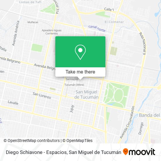 Diego Schiavone - Espacios map