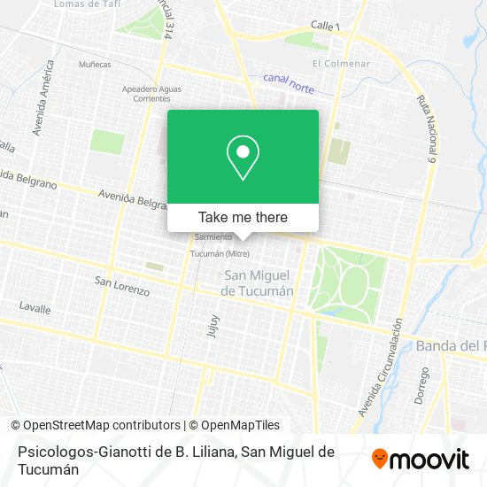 Psicologos-Gianotti de B. Liliana map