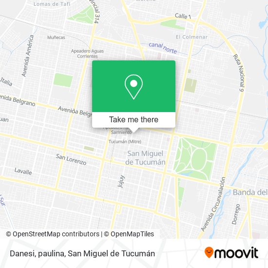 Danesi, paulina map