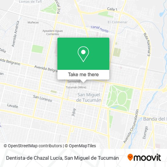 Mapa de Dentista-de Chazal Lucía