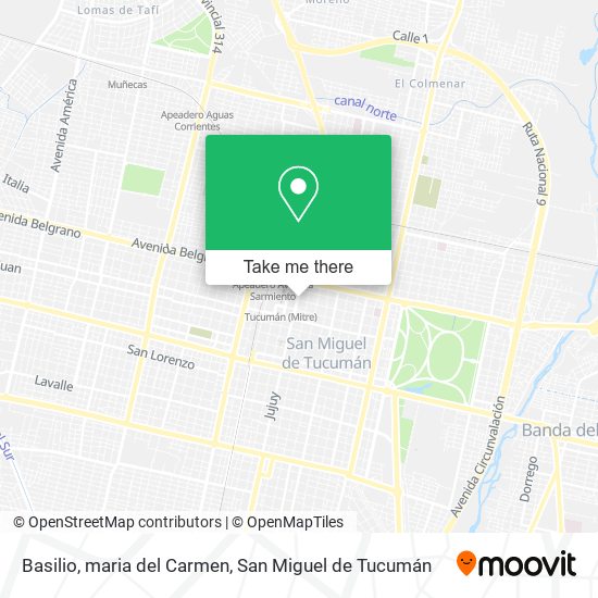 Basilio, maria del Carmen map