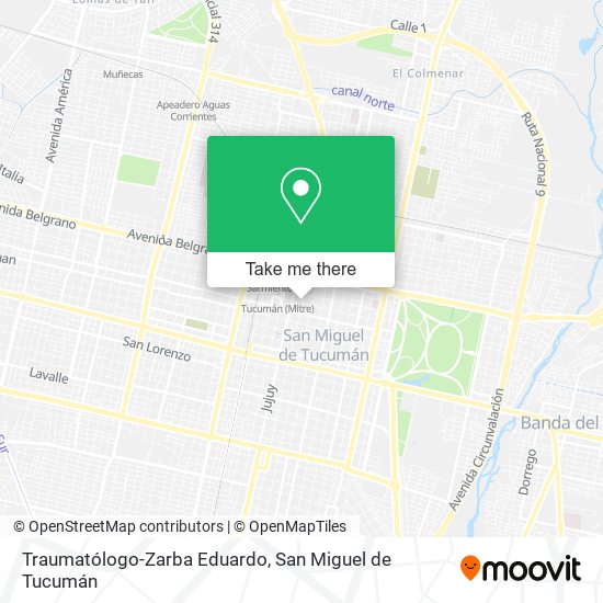 Traumatólogo-Zarba Eduardo map