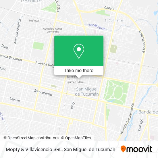 Mopty & Villavicencio SRL map