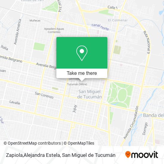 Zapiola,Alejandra Estela map