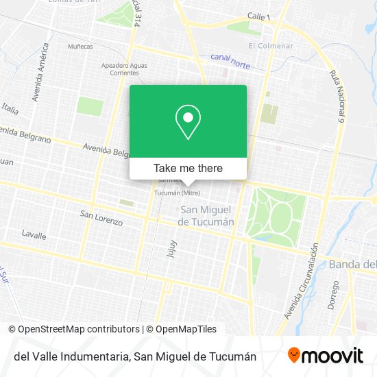del Valle Indumentaria map