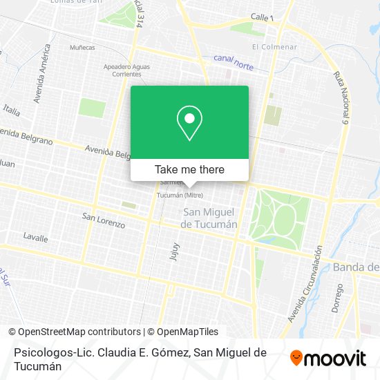 Psicologos-Lic. Claudia E. Gómez map