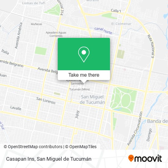 Casapan Ins map