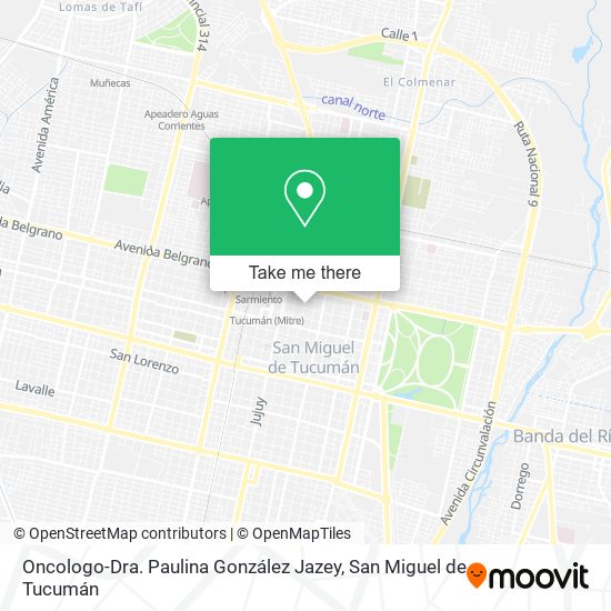 Oncologo-Dra. Paulina González Jazey map